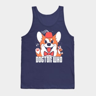 Sci Fi Corgi Geeky Retro TV Dog for SciFi Fans Tank Top